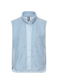 camel active - Teddyweste mit Stehkragen - Hellblau