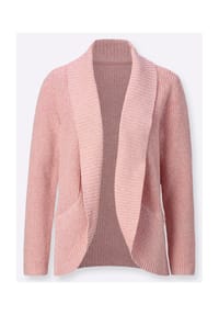 Sieh an! - Strickjacke - rauchblau-ecru-meliert