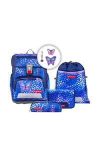 Step by Step® CLOUD - Schulranzen-Set "Dark Cat Chiko", 5-teilig - BLAU BUTTERFLYMAJA