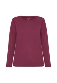 GALERIA - Langarmshirt "Bea", Casual-Look, Rundhalsausschnitt, für Damen - DEEP BLACK