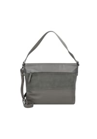 TOM TAILOR NICOLINA - Shopper, Reißverschluss, Kunstleder, für Damen - MIXED GREY