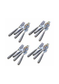 LOBERON - Besteck Bigeste silber/grau - silber/grau