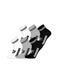 NFL - Freizeitsocken Las Vegas Raiders Quarter - WHT/MGR/BLK