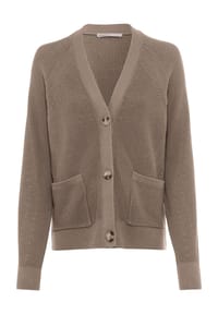 adagio - Strickjacke "Kona3", V-Ausschnitt, für Damen - BLACK