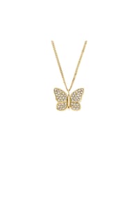 FOSSIL SUTTON - Damen Kette mit Anhänger, Edelstahl - GELBGOLD