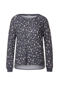 Street One - Langarmshirt - deep blue melange