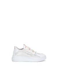 ONE ELEMENT - Weiße sportliche Halbschuhe für Damen mit dicker Sohle - Weiß