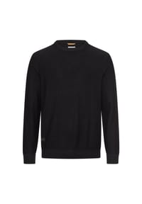 camel active - Strickpullover aus reiner Baumwolle - Schwarz