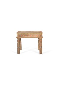 GINER & COLOMER - Couchtische aus Mangoholz, 58 cm, ethnischer Handwerksstil - 47 x 58 x 58 cm - mehrfarbig