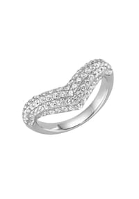 GIORGIO MARTELLO MILANO - Ring mit Zirkonia oder schwarzem Spinell, Silber 925 - weiß