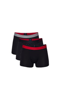 JOOP! - Herren Boxershorts, 3er Pack - Everyday, Boxer Briefs, Cotton Stretch, Logo - Schwarz