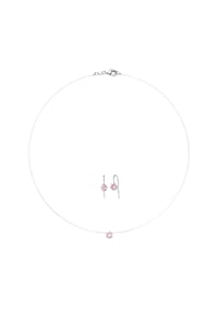 SMART JEWEL® - Schmuckset Collier mit Ohrschmuck, Silber 925 - Grün
