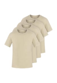 normani® - 4er Set Herren T-Shirts aus Bio-Baumwolle Nyons - Beige
