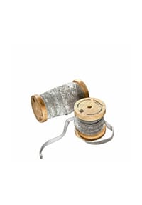 LOBERON - Samtband 2er Set Risorio silber - silber