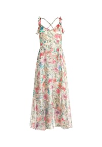 Vera Mont - Abendkleid mit Volant - Yellow/Green