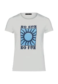 zero - Printshirt mit Aufdruck - Patch White/Blue
