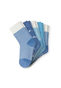 SCHIESSER - Jungen Socken, 5er Pack - "Legwear Kids", Muster, Baumwolmischung - Blau
