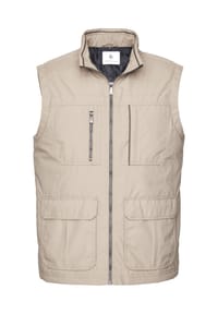 CABANO - Steppweste Cotton-Touch-Weste in wasserabweisender Qualität - beige