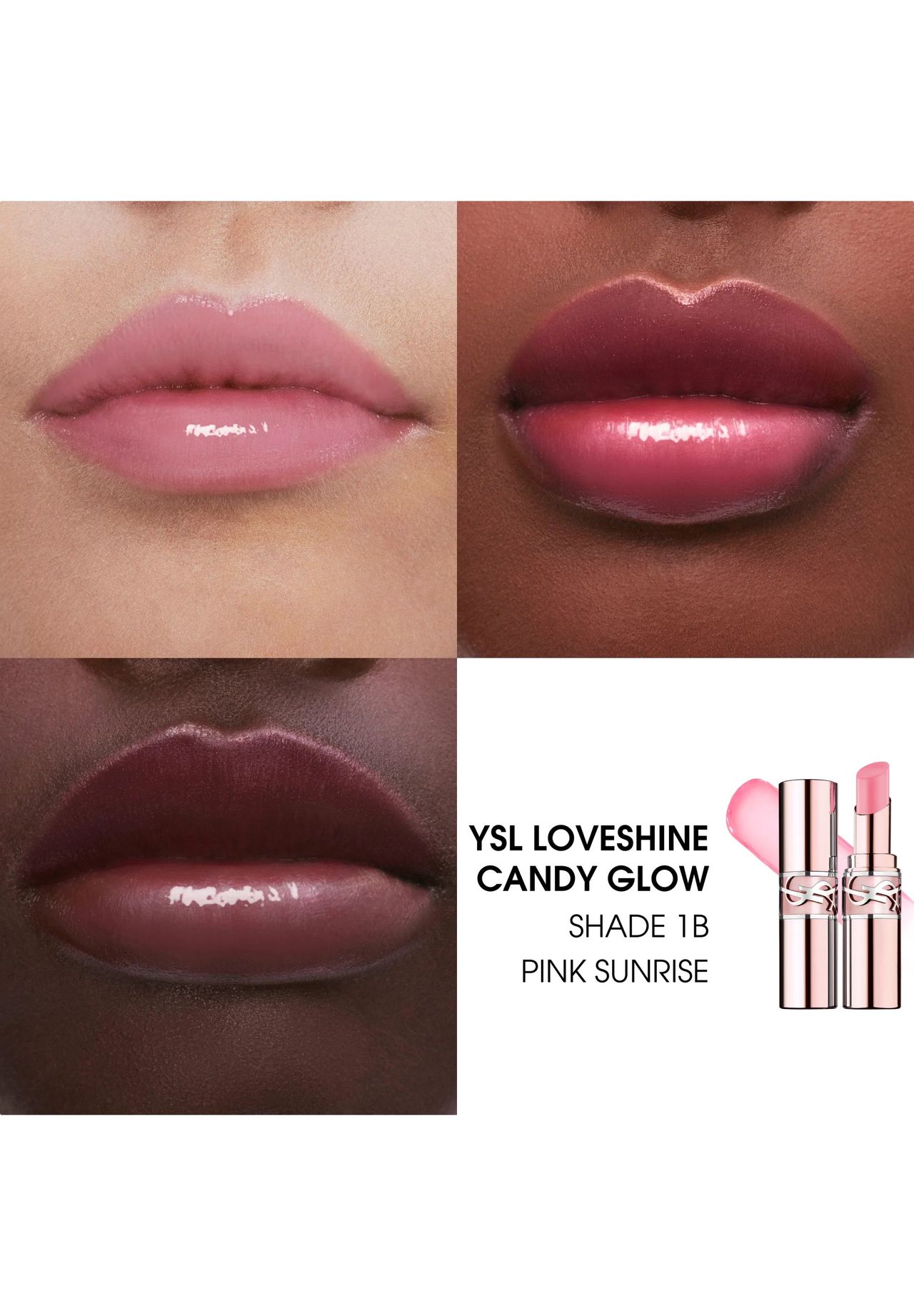 Yves Saint Laurent Loveshine Balm, Lippen Make-Up, Lippenstifte, Balsam, Pink (5B Nude Brush), Deckkraft: Mittel, Pink, 3,2-image