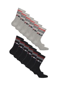 FILA - Socken Logo 12er-Pack im sportlichen Design - Black