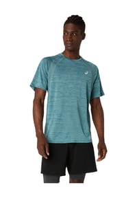 asics - Funktionsshirt, atmungsaktiv, für Herren - FOGGY TEAL