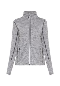 ALEX - Trainingsjacke, Stehkragen, für Damen - GREY MELANGE