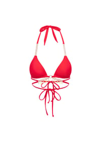 MODA MINX - Bikini Top Seychelles mit funkelnden Anhängern - Coconut