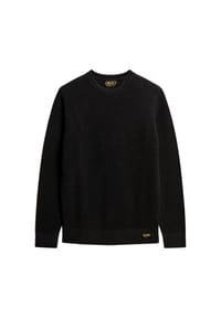 Superdry. - Pullover Strickpullover R-Neck - schwarz