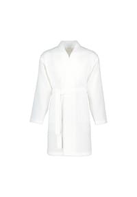 VOSSEN® - Bademäntel unisex Kurzmantel Rom weiß - 0300 - weiß