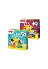 HABA - Spiel Spielerisches Lernen von Buchstaben & Rechnen - 