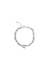 zeeme STAINLESS STEEL - Armband Edelstahl - weiß