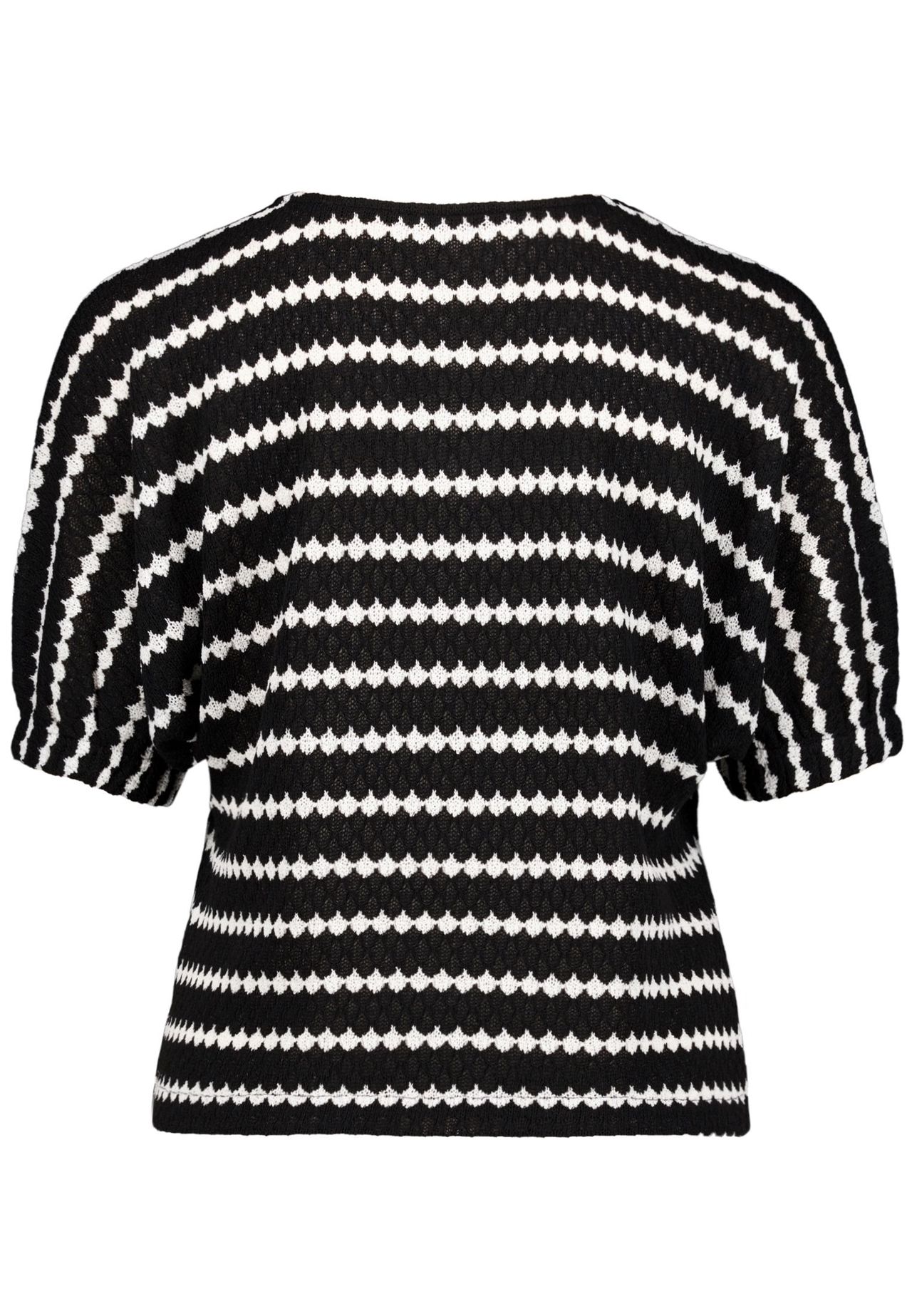 Zero Shirtbluse, V-Ausschnitt, FüR Damen, Schwarz|Weiß, 40
