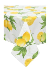 GALERIA home - Tischdecke - OFFWHITE GELB