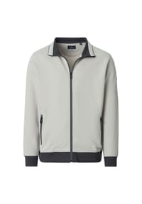 CASAMODA - Herren Sweatjacke uni Basic Circular Knit - Beige