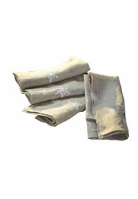 LOBERON - Serviette 4er Set Ruspi leinen - leinen