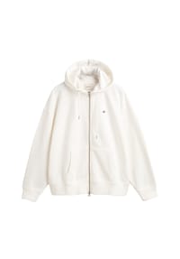 GANT - Damen Sweatjacke - SHIELD ZIP HOODIE, Kapuzen-Jacke, Logo, Baumwoll-Mix - Blau