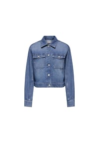 ONLY® - Jeansjacke, Klappkragen, für Damen - MEDIUM BLUE DENIM
