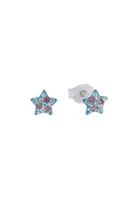 Prinzessin Lillifee - Mädchen Ohrstecker Stern, 925er Silber - blau