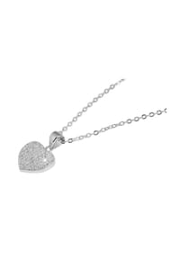 Adelia's Heart Collection - Halskette mit Anhänger – Herz aus 925 Silber - silber