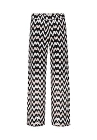 BETTY & CO - Schlupfhose mit Struktur - Schwarz/Braun