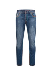 Rock Creek - Jeans Comfort Fit dicke Nähte Loose Fit - Dunkelblau