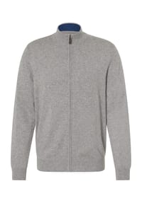 GALERIA - Cashmere Seide Carrdigan, Stehkragen, für Herren - 2 ANTHRA 75478