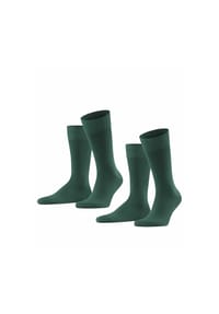 FALKE - Happy Socken, 2er-Pack, hautschmeichelnd, für Herren - ANTHRAZIT MELANGE
