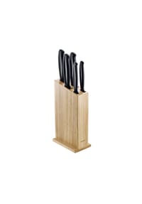 kuppels - 5-tlg. Messerblock Basic - braun