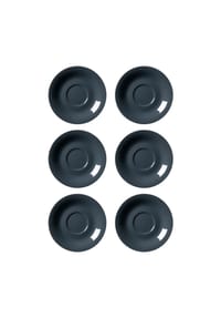 Ritzenhoff & Breker Jumbountertassen Doppio ø 17 cm 6er Set - DOPPIO - anthrazit