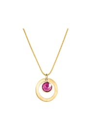 fascination by Ellen K. - Anhänger mit Kette 375/- Gold 1 Rhodolith-Granat - gelb