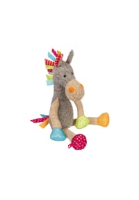 sigikid® - Kuscheltier Pferd Patchwork Sweety ,  für Babys und Kinder - grau