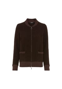 olsen - Cardigan aus Bouclé-Garn - Coffee Bean