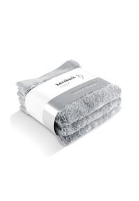 herzbach home Seiftücher Pura 30x30 cm 550g/m², Premium-Qualität, 100% Baumwolle, einfarbig - Herzbach_Pura - Anthrazit