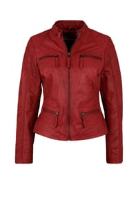7eleven - Lederjacke Katerina im Biker-Look - red